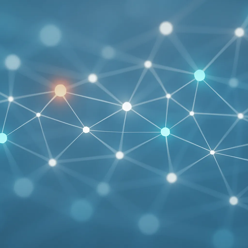 Abstract connected digital networks symbolizing modern communication